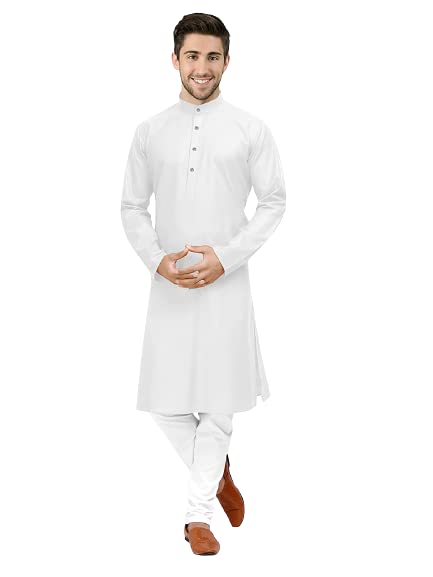 fashtastic Men's Regular Fit Cotton Blend Kurta (Kurta Only)-picture-36