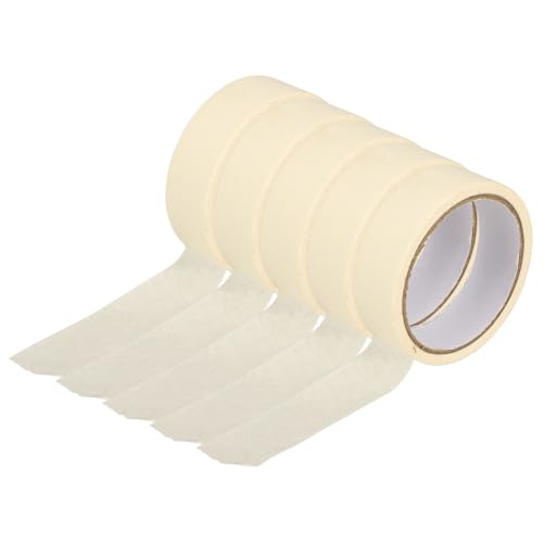 FUNOMOCYA 5 Rolls Removable Tape for Painting Masking Tape for General Purpose Painting and Remove for Wall and Craft Projects