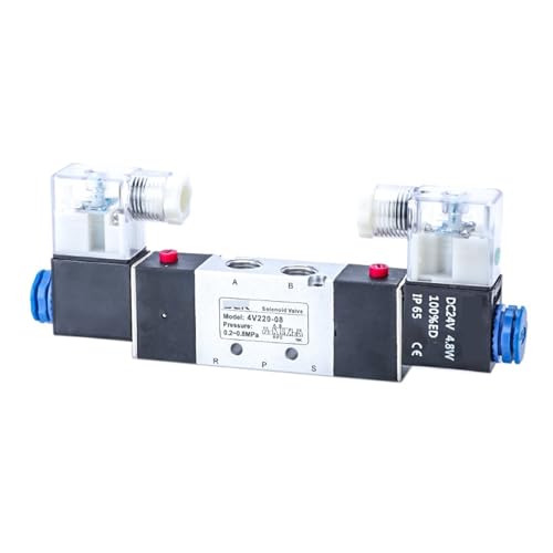 Électrovanne 4V220-08 double commande contre les pannes d'air comprimé - 2