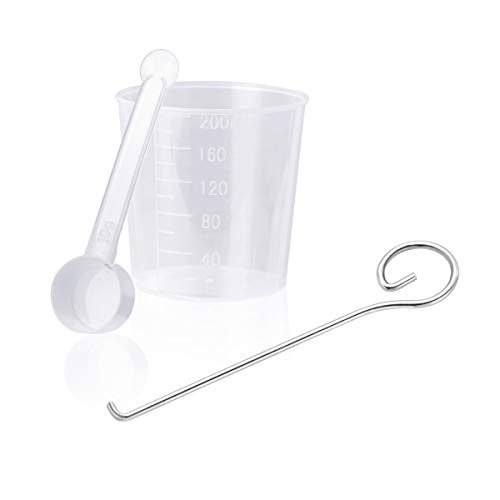 Preisvergleich Produktbild AIEVE 3 Stück Knethaken Entferner Universal 200ml Messbecher Messlöffel Dosierlöffel Küchehelfer Zubehör Set für Brotbackautomaten Brotbackmaschine Backmeister Bread Maker Brotbäcker