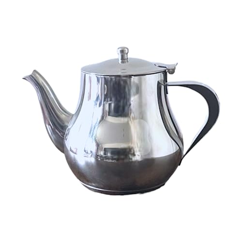Traditional Moroccan Stainless Steel Teapot, Silver, MINI 0.5L