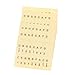 FAVOMOTO 6pcs Yellow Kalimba Scale Stickers for Beginners Easy to Use Thumb Piano Note Decals Paper Material Bright Colors for Identification