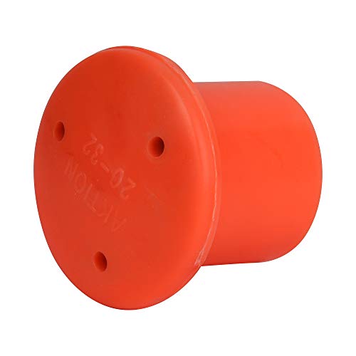 Image of Plastic Rebar Cap Ak-Rc20 Polymer, Pack Of 50, Orange