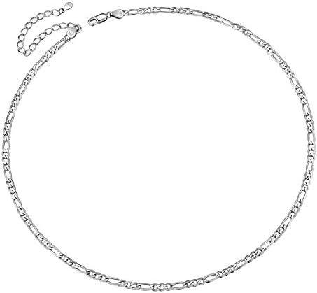 ChainsPro Mens Chains 925 Sterling Silver Chain Necklace for Men Women Necklace,Birthday Valentine's Day Gift for Boyfriend Dad Father Men,3/5mm Width,18-30 inch(with Gift Box)