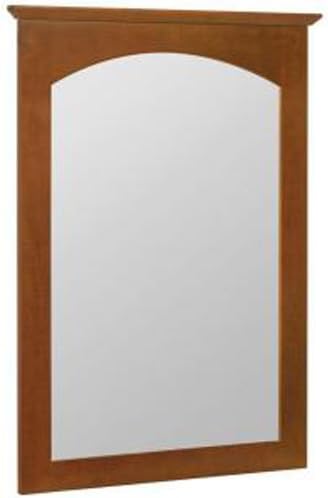 American Classics by RSI MAM22Y-CHT Melborn 31-Inch by 22-Inch Wall Mirror, Chestnut