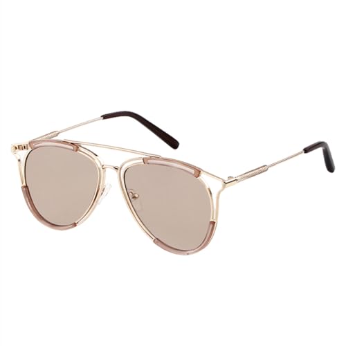 Lunettes de soleil œil de chat MUTYNE monture métallique vintage rose UV400