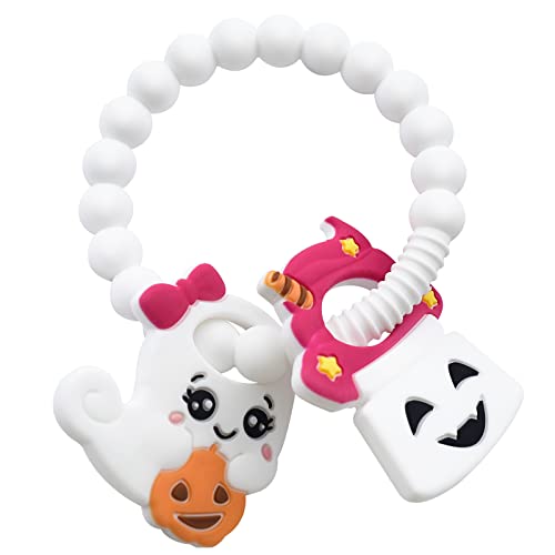 Image of BIGSPINACH Ghost Teether and Cute Ghouls Ring Teether Halloween Activities for Toddlers, Preschoolers & Older Kids