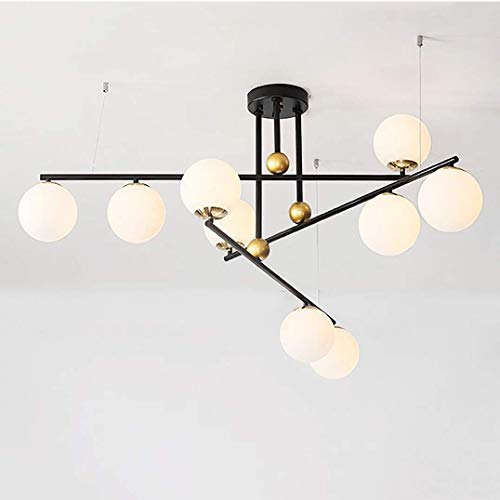 N/Z Inicio Equipos Iluminacin Bola de Cristal nrdica Sputnik Candelabro 15 Luces Industrial Rama Lmpara Colgante Luz de Techo de Globo de Mediados de Siglo/Accesorio de lmpara Candelabro Iluminac