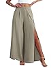 POKWAI Women's Khaki Gray XX-Large Palazzo Pants, ... #1