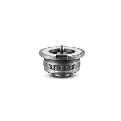 Campingmoon Camping Gas Stove Adapter, Input: EN417 Lindal Valve Canister, Output: Butane Gas Stove Z13M