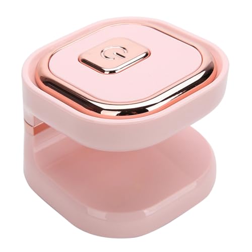 JECOMPRIS Lámpara de Uñas Pequeña UV LED Rosa, Secador de Esmalte de Gel Portátil Secado Rápido, Luz Suave USB para Manicura en Casa y Viaje, Herramienta Compacta de Secado de Uñas