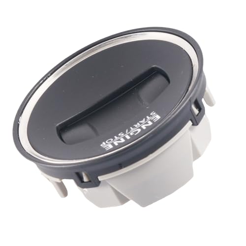 budebuse Decorative ABS ignition panel cover, easy installation, scratch protection, 3AA905219A for car models, car start button cover