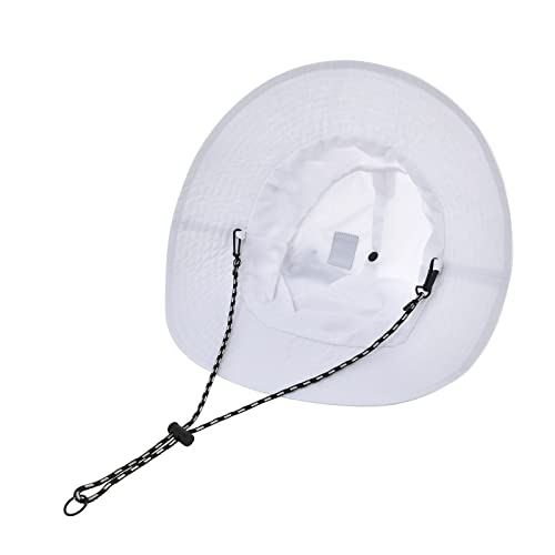 Feicui Men Women Outdoor Bucket Hat Quick Dry Packable Boonie Hat Uv Protection Sun Hat (White) #TOP1