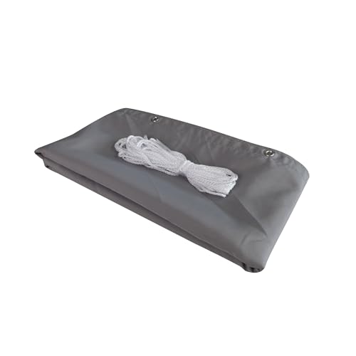 Windhager Balkonblende MALTA, Sichtschutz Balkon, Windschutz, Sichtschutzblende, Sichtschutzmatte, Windschutz, Sichtschutzzaun, 0,9 x 5 m, silber/grau