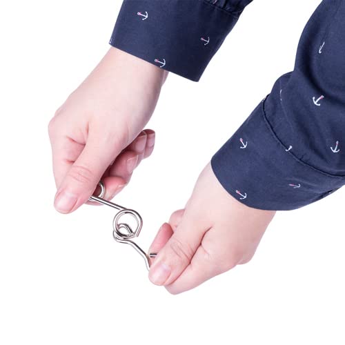 DISOK Lote 10 a 30 Sets de 4 Juegos de Habilidad de Metal con Bolsa de Saco de Regalo. Detalles y Regalos infantiles para Comunión. (20-Unidades)