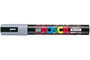 Uni-Posca Medium Gray Paint Marker - Pack of 1 (PC5M.37)