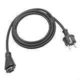 Oniissy Solar-Verlängerungskabel H07RN-F, 3 x 1,5 mm², AC-Stromkabel mit Feldstecker, kompatibel...