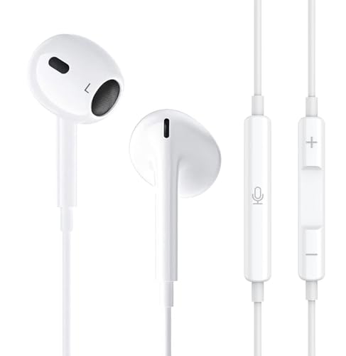 Kyxoovex Type-C Wired Earphones HiFi Stereo Sound Noise Isolating Earbuds with Built-in Mic and Volume Adjust Universal Compatibility