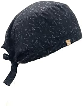 FEBRIS Bony Black Spark Scrub Cap