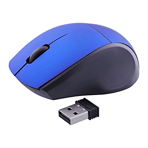 T'nB Miny Ratón Óptico Inalámbrico Azul, Ultra Compacto, Ideal para Portátil PC Cover