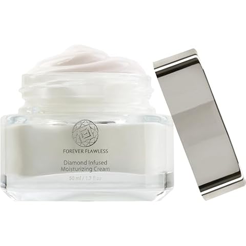Forever Flawless Luxury Moisturizing Face Cream. Diamond Infused Anti-Aging Cream. For a 24/7 Day/Night Optimal Hydration Level and For a Radiant, Flawless Appearance. Cover