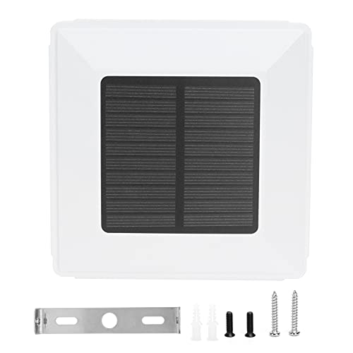 Lampadaire solaire Fafeicy bicolore IP65 pour pilier et clôture de jardin