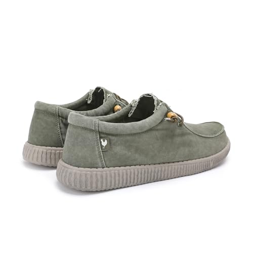 WALK IN PITAS | WP150 WALLABI Washed | Mocasines de Hombre | Náuticos Casual | Zapatillas de Verano | Zapatos Casuales | Zapatos Walkinpitas | Kaki 45 - imagen 3