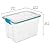 Sterilite 6-Pack Gasket Box, Weather-Resistant Storage Bins with Latching Lids, 20 Quart - Heavy-Duty Organizing Containers for Closet, Bathroom, and Office