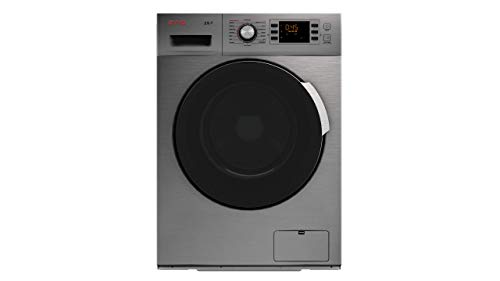 EVVO 3.10DX - Modelo 3.10DX Lavadora de carga frontal de 10 KG y 1600 RPM [Eficiencia Energética: A+++ (-30)] - Marca Española - 4 años de Garantía - Color Inox