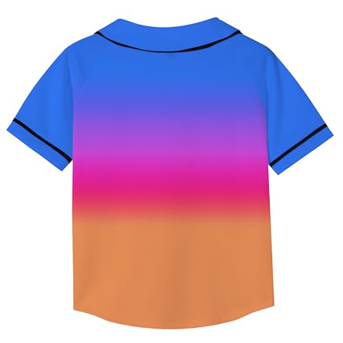 Image of Yuji Itadori Kids Baseball Jersey Button Boys Short Sleeve T-Shirts Hip Hop Fashion Casual Sports Solid Color Shirt