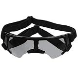 Alasum UV Schutz Hundesonnenbrille mit Verstellbaren Nasenpads und Ohrhaken Winddicht Robustes Eva Material Modisch für Mittelgroße und Große Hunde für Outdoor aktivitäten und