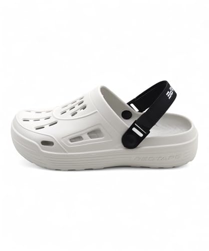 Image of Red Tape Mens Lightweight EVA Clogs Slip-On Comfortable Casual Footwear with Adjustable Back Strap and Anti-Slip Outsole
