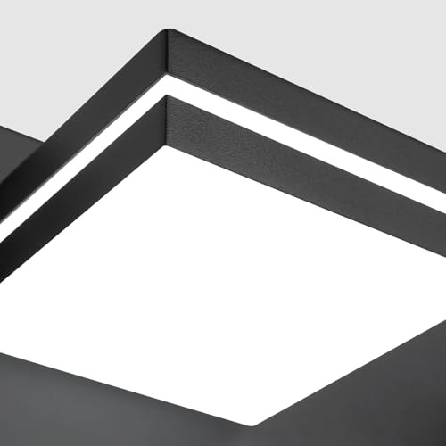 Image of Bathroom Vanity Lighting Fixtures Over Mirror (4-Light, 30-Inch) Dimmable Modern LED Bathroom Wall Lighting Fixtures, Matte Black (3000K /3500K /4000K /5000K /6000K)