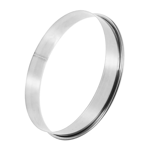 SUPVOX Stainless Steel Pizza Topping Ring Baking Tool for Even Ingredient Distribution Home Commercial Kitchens Heat Resistant Durable Performance for Pizza and Desserts