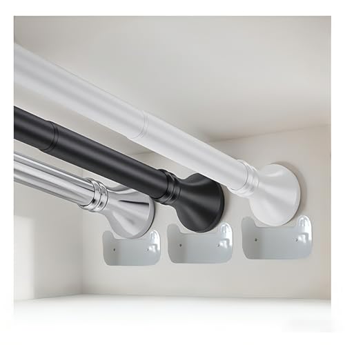 Tringles à rideaux sans perçage pour installer une douche sans abîmer les murs