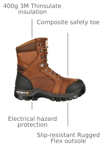 Image of Carhartt Men's Rugged Flex Waterproof Insulated Boots