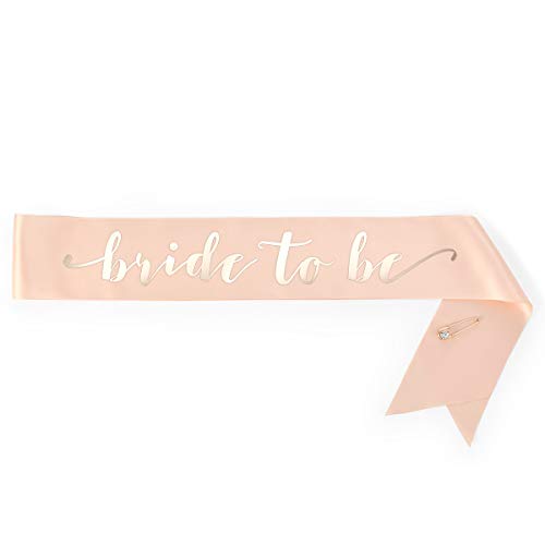 Xo, Fetti Rose Gold Pink Bachelorette Party Decorations Kit - Bridal Shower Supplies | Bride To Be Sash, Rhinestone Tiara, Veil + Bride Tribe Tattoos #TOP1