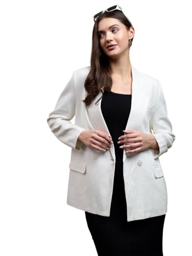 Image of KOTTY Womens Cotton Blend Standard Length Elegant Style Coat - Classic Style with Modern Detailing