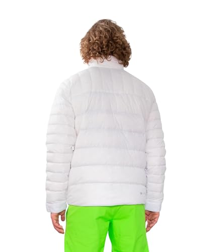 Image of Obermeyer Klaus Down Jacket for Men - Quilted Design All Over With Center Front Zipper Closure, Cosy and Stylish Jacket