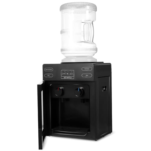 Holibanna Top Loading Water Cooler Dispenser Compact Water Dispenser for Countertop Use Easy Access Dual Knobs for Home and Office Hydration Needs