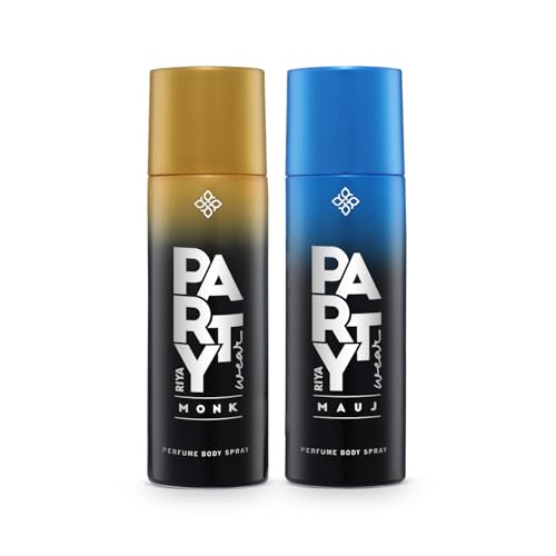 Image of Riya Mauj & Monk Deodorant for Men| Pack of 2 | 200 ml Each | Long Lasting Body Spray