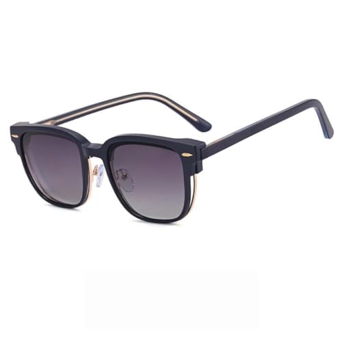 Lunettes de soleil magnétiques rétro Rice Nails UV400 style vintage pour homme et femme