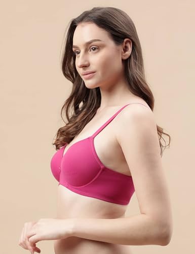 Image of Marks & Spencer Womens Cotton Blend Padded Wired Ultimate Support Demi Cup Bra