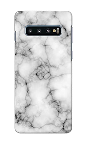 Image of Light White Marble Texture Natural Pattern Hard Back Case Cover for Samsung Galaxy S10 Plus (6.4 inch), SM-G975F / DS, SM-G975U, SM-G975W Back Cover -(J5) VNS2230