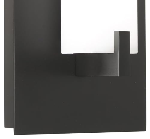 Image of GEORGE KOVACS P5040-66A-L Kovacs LED Wall Sconce, 1-Light, 12 Total Watts, 13.25-in H x 4.75-in W, Coal Black