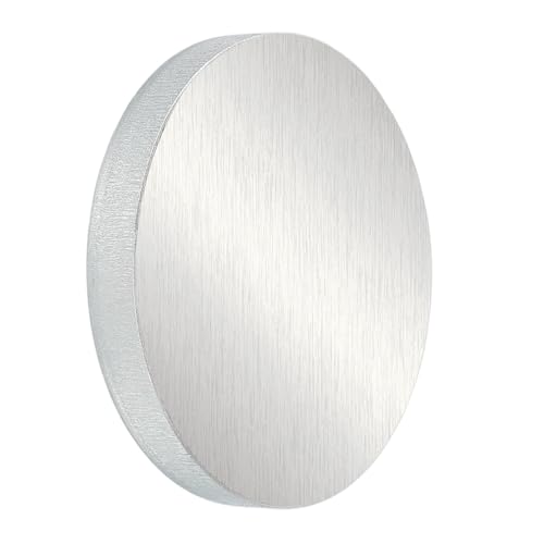 PATIKIL 6061 Aluminum Disc, 1 Pcs 3.1x2/5 Inch Round Flat Plain Aluminum Metal Plate for Industrial Crafting DIY