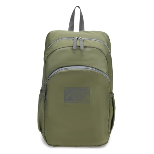 Lightweight Packable Travel Backpack 20L, Water-Resistant Daily Backpack Outdoor Hiking Pack for Women Men (Army green)