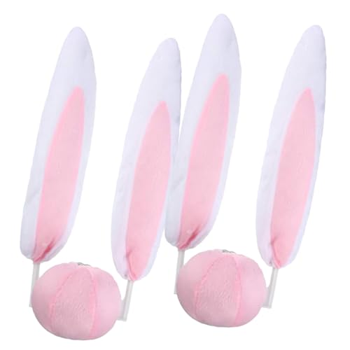 Oreilles de lapin pour voiture en tissu souple ornements de Pâques