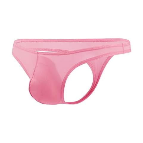 Newsywell Men's Ice Silk T-Back Thong Cover