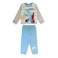 In the Night Garden, Boys Pyjamas featuring Iggle Piggle and Makka Pakka, 2 Piece Set, Grey/Blue Age 18-24 Months